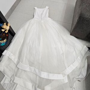 Elegant White Layered Skirt